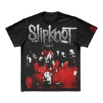 Celebrate Slipknot's 25th anniversary with this exclusive album cover t-shirt. Featuring a bold graphic of the anniversary album cover on the front and the iconic 25th anniversary tribal S logo on the back, this black tee is a must-have for fans marking a quarter-century of Slipknot’s music. Get yours now and honor the legacy in style!