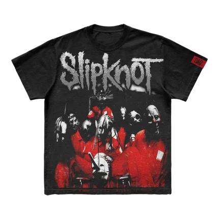 Celebrate Slipknot's 25th anniversary with this exclusive album cover t-shirt. Featuring a bold graphic of the anniversary album cover on the front and the iconic 25th anniversary tribal S logo on the back, this black tee is a must-have for fans marking a quarter-century of Slipknot’s music. Get yours now and honor the legacy in style!