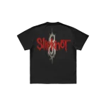 Embrace the chaos with the 'Glitch Photo' Slipknot t-shirt. This black tee showcases a dynamic glitch-inspired graphic on the front and the iconic 25th anniversary tribal S logo on the back. Ideal for fans who want to merge cutting-edge design with a tribute to Slipknot’s enduring legacy. Get yours today and stand out!