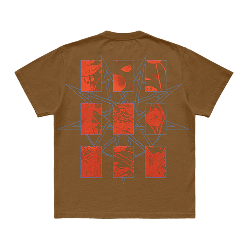 Embrace Slipknot's edgy style with the 'Goat and Face' t-shirt. This black tee features a striking graphic of a goat and face design on the front, paired with the iconic 25th anniversary tribal S logo on the back. Ideal for fans who want to stand out and celebrate Slipknot’s legacy. Order yours today!