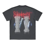 Get ready for Slipknot's 'Here Comes The Pain' Tour 2024 with this exclusive photo t-shirt. Featuring striking tour imagery on the front and a bold 25th anniversary tribal S logo on the back, this black tee is perfect for fans wanting to commemorate the tour in style. Don’t miss out—grab yours today!