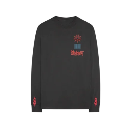 Embroidered Puff Print Long Sleeve