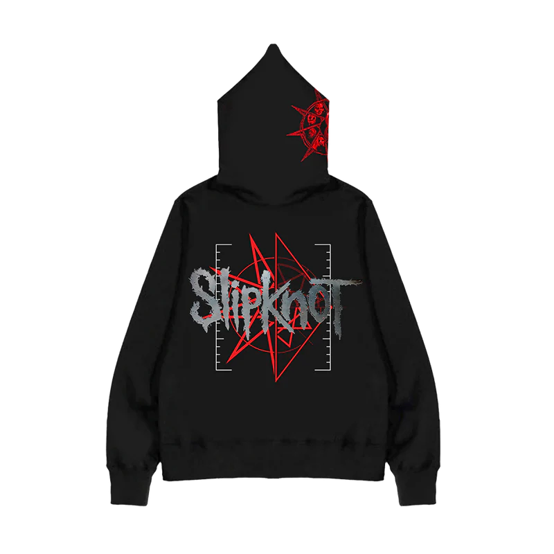 Mask + Logo Full Zip Hoodie 