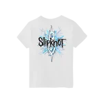 slipknot logo n the front of saturated blue t shirt