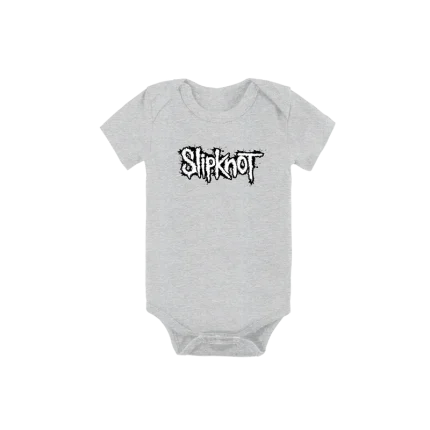Splatter Logo Gray Onesie