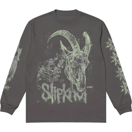 Glow In The Dark Goat Long Sleeve (Charcoal)