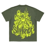 Flamed Tribal S T-Shirt (Military Green) - Image 2