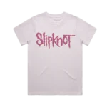 Featuring Slipknot’s iconic logo and full 2025 tour locations on the back.